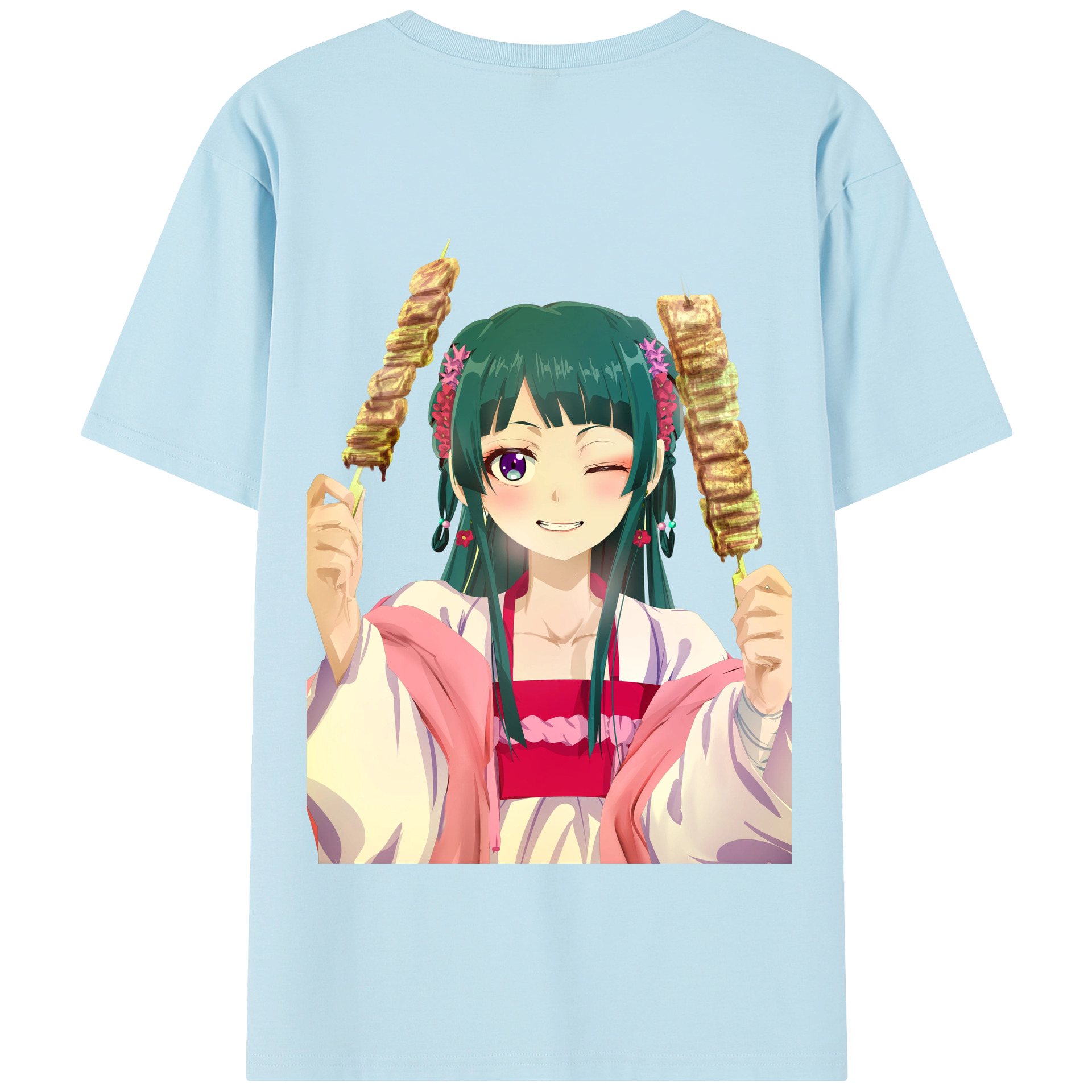 （画像用） 薬屋のひとりごと The Apothecary Diaries 綿100％半袖Tシャツ（背面プリント）